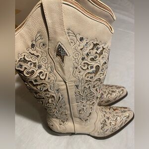 Women Glitter Rhinestones Cowboy Western Boots